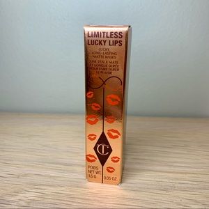 New Sealed Charlotte Tilbury Limitless Lucky Lips Berry Lucky matte lipstick